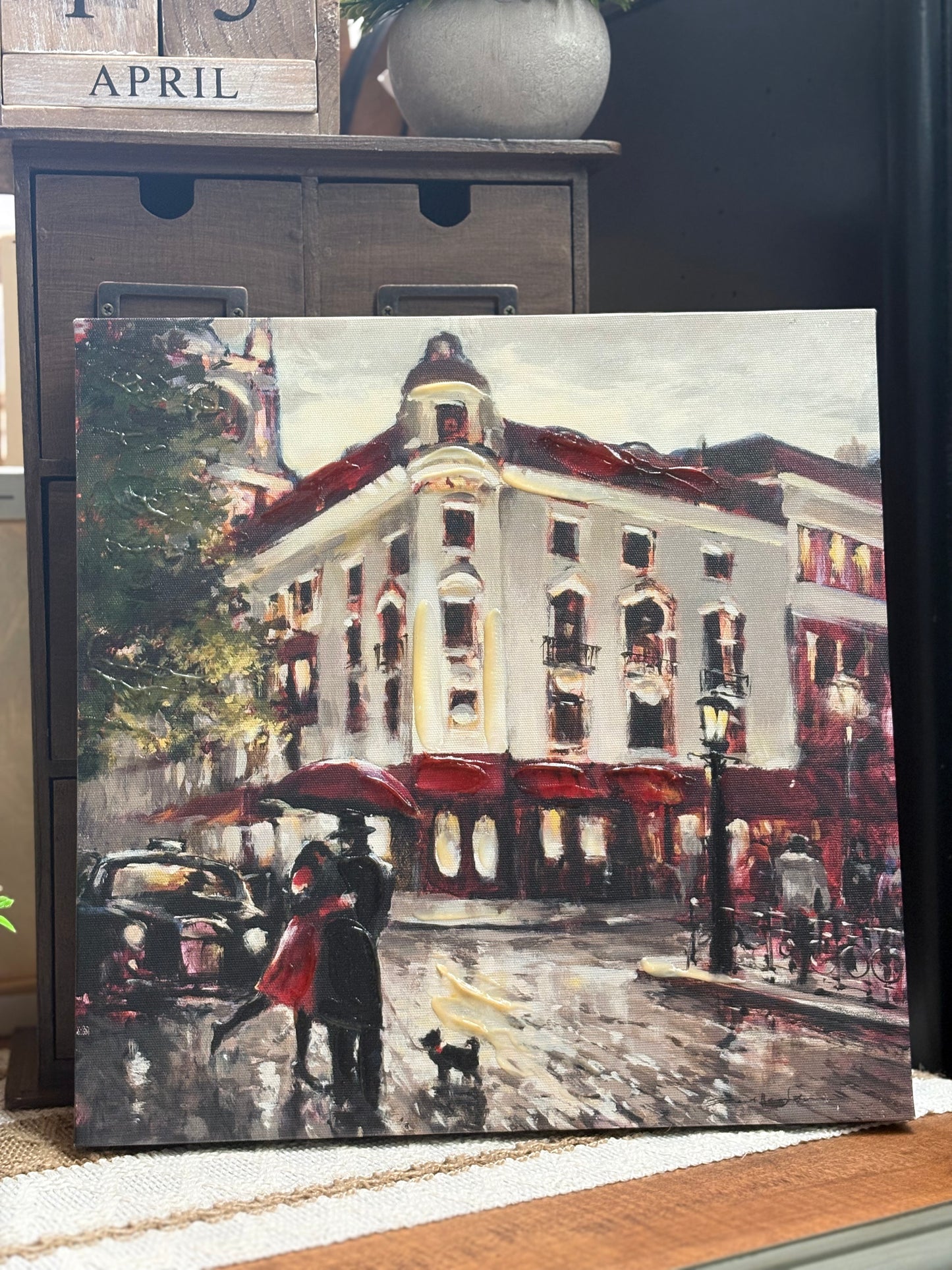 French Canvas Art, Assorted