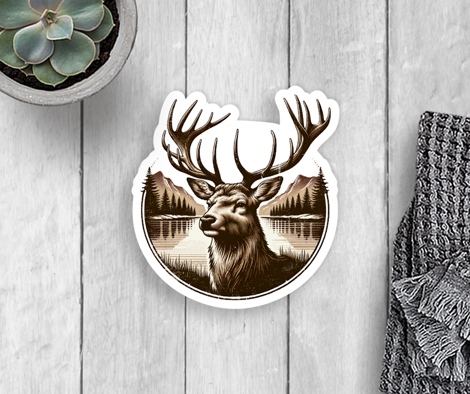 Deer Vinyl Sticker