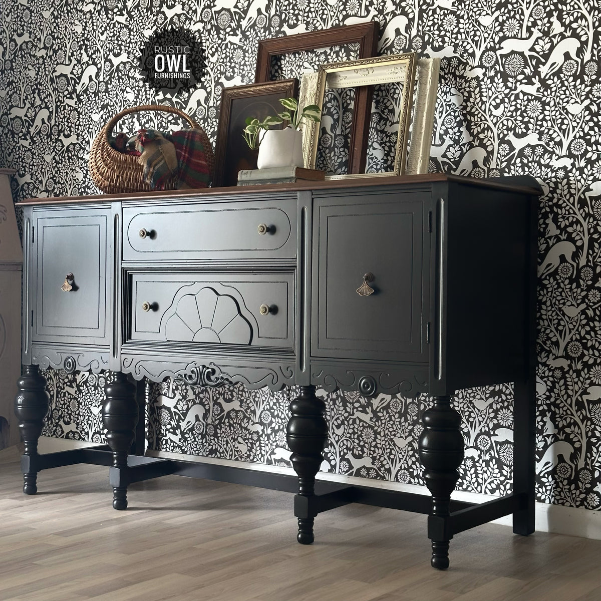 Black Jacobean Buffet