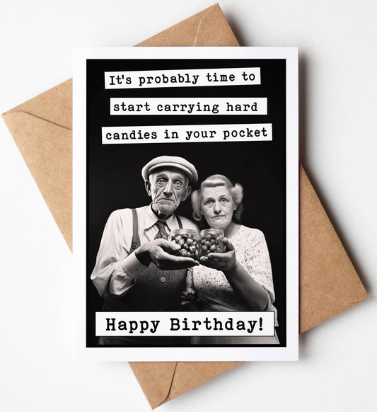 Hard Candies Birthday Card