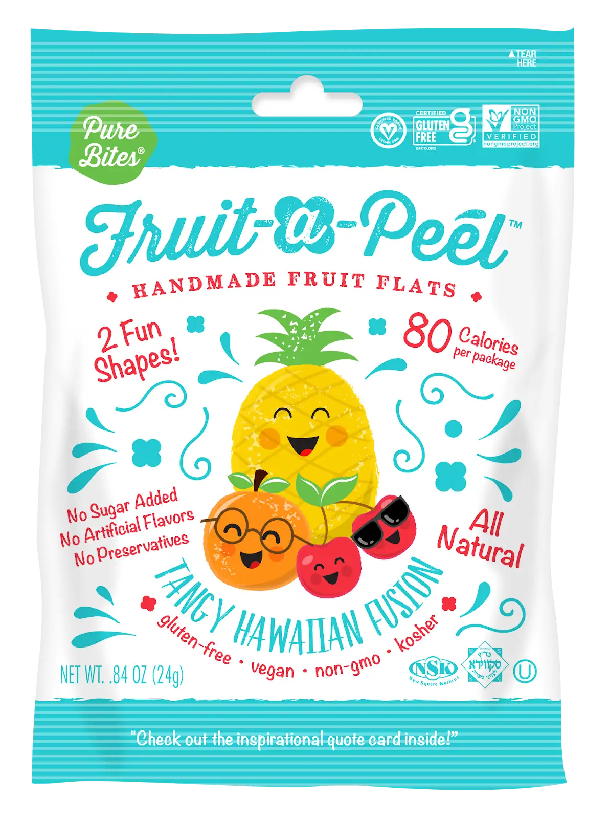 Fruit-a-Peel Tangy Hawaiian Fusion  Fruit Flats