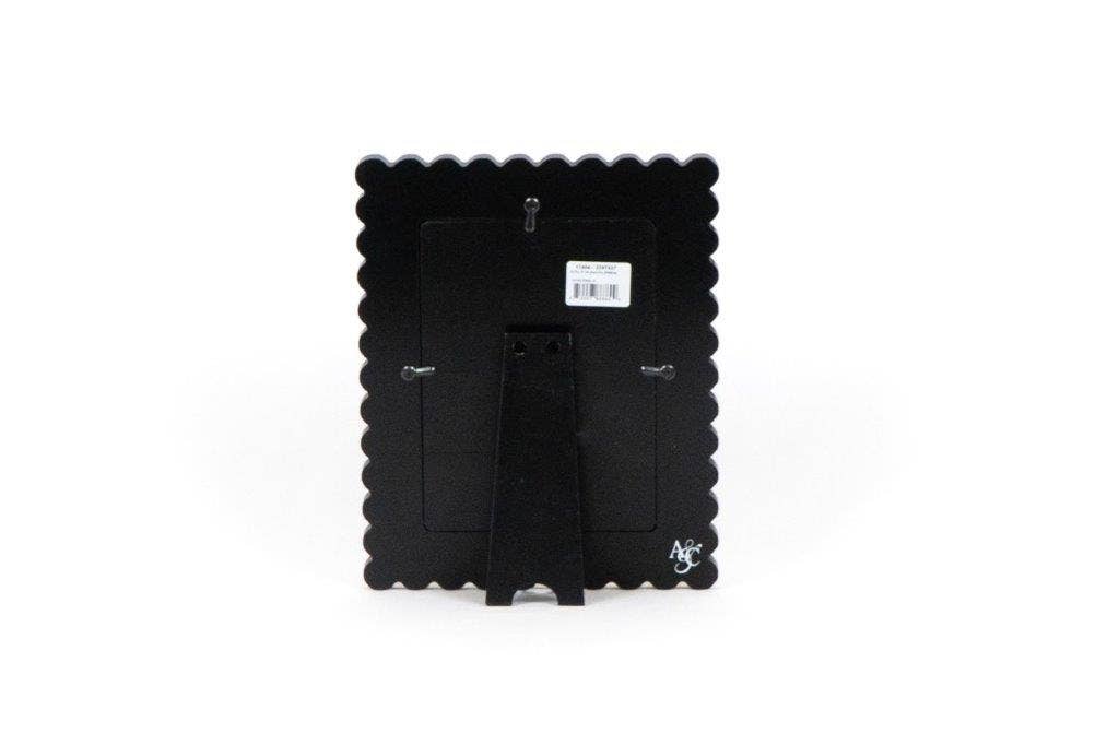 5X7 Black Wood Scallop Photo Frame