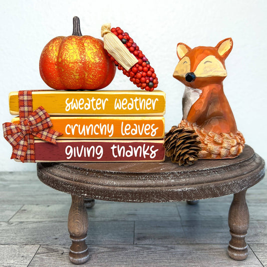 Sweater Weather Book Stack