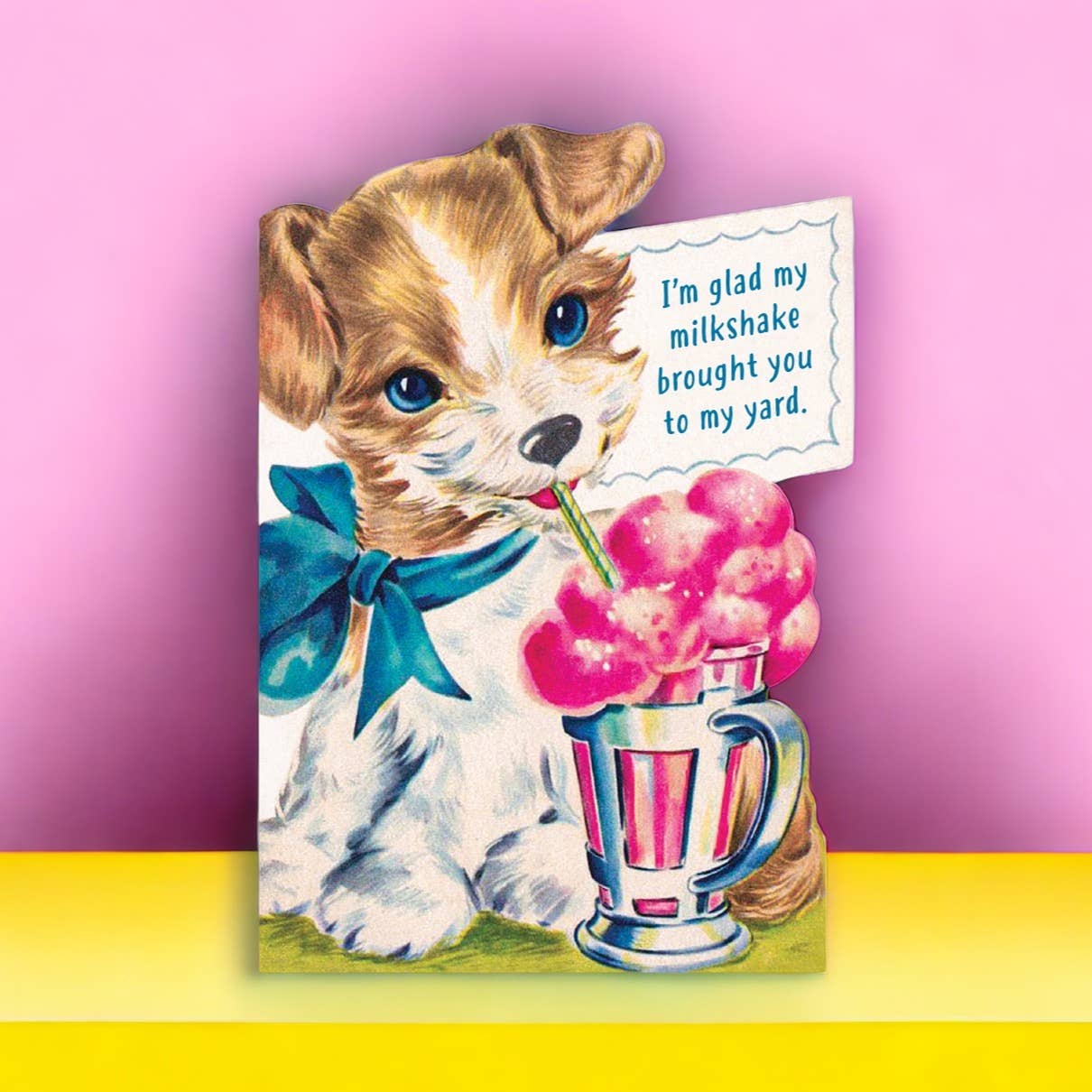 Milkshake Theme Valentines Card