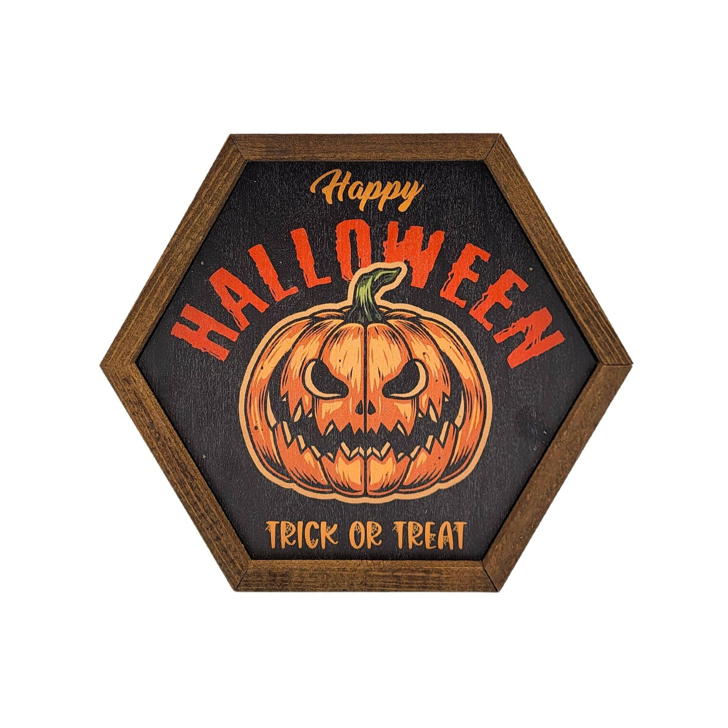 Happy Halloween Trick or Treat Pumpkin - Fall Decor