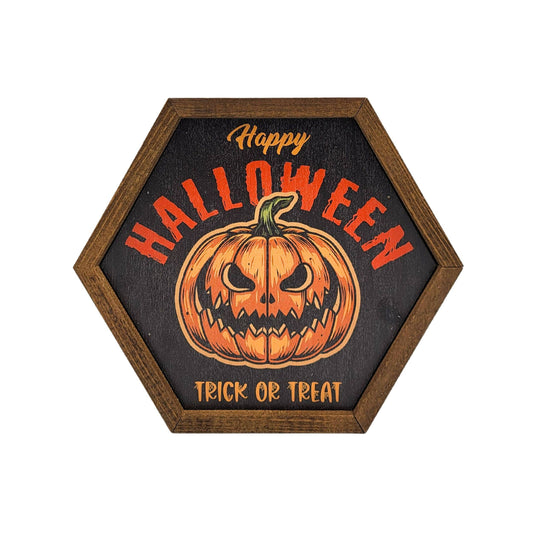 Happy Halloween Trick or Treat Pumpkin - Fall Decor