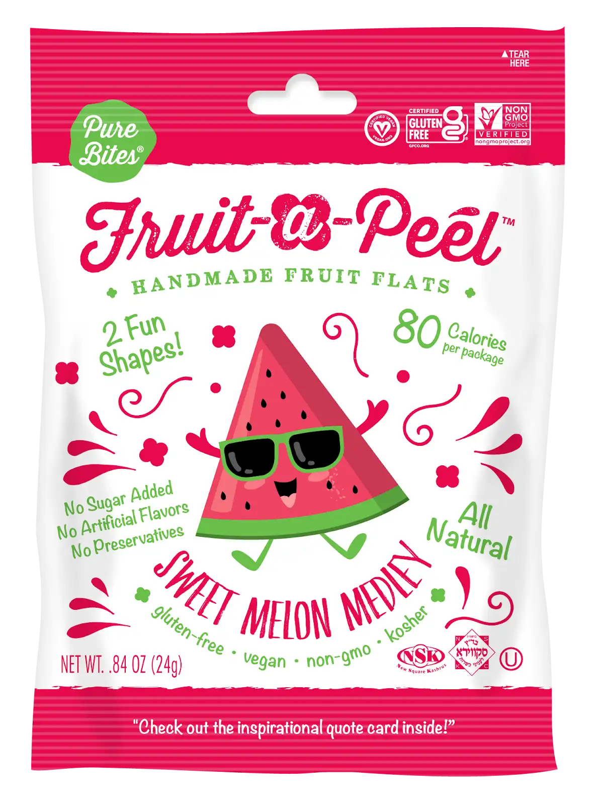 Fruit-a-Peel Sweet Melon Medley Fruit Flats