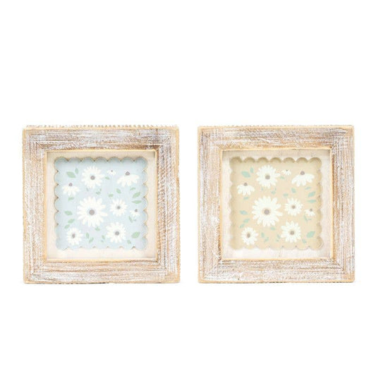12055 - 5x5 wood frame sign (DAISY) Home Decor