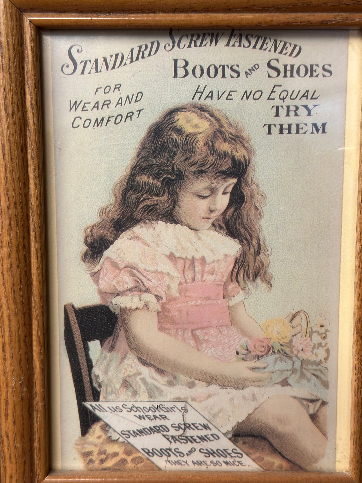Vintage Framed Trade Card