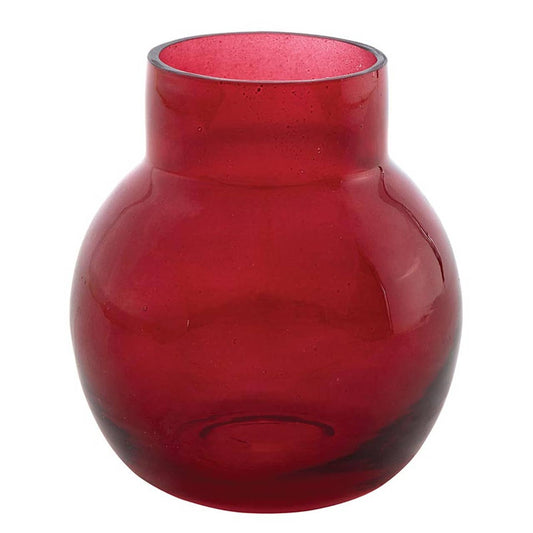 Ruby Glass Bud Vase