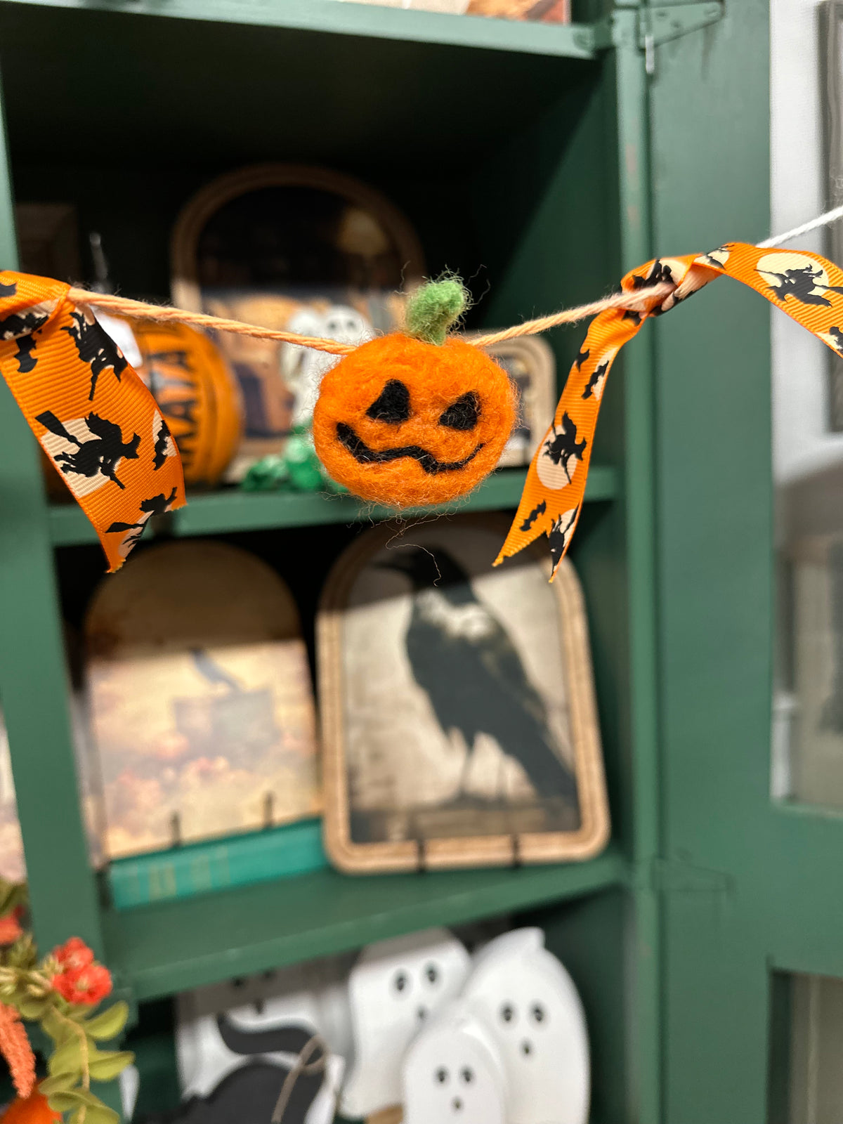 Hand Felted Halloween Garland