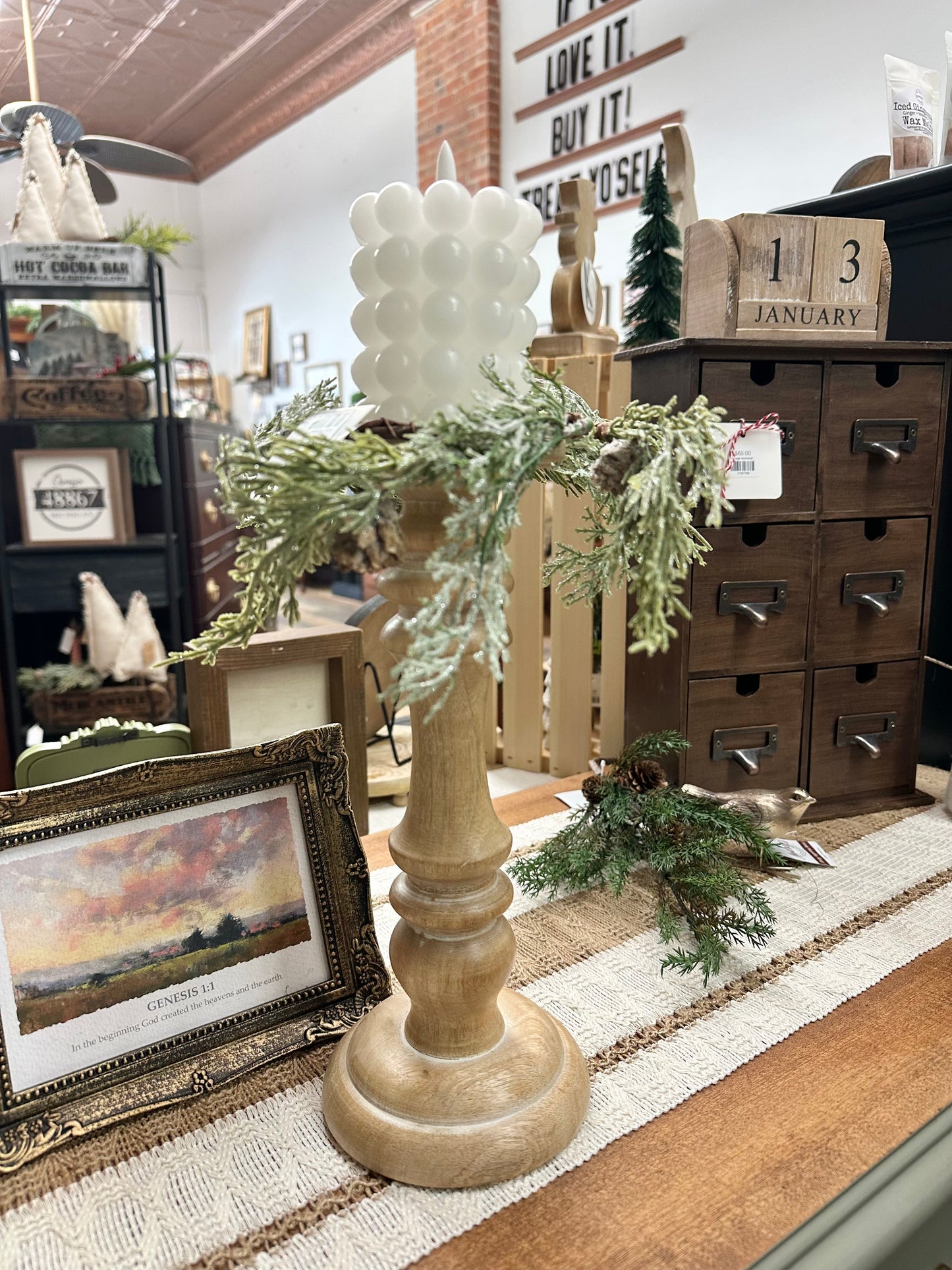 Wood Candle Stick