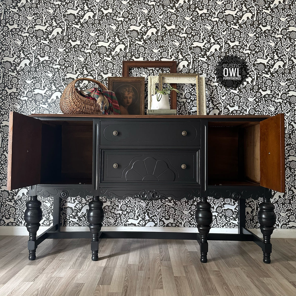 Black Jacobean Buffet