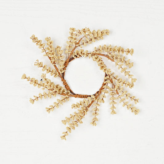 Beige Millet Berry Candle Ring