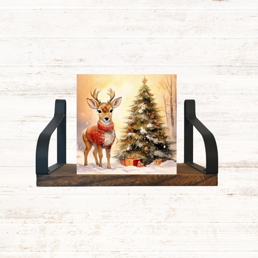 Reindeer & Tree Block