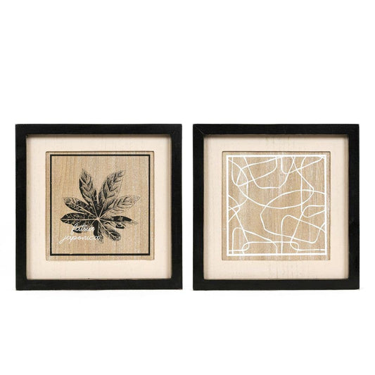 15834 - 12x12 wood frame sign (FATRIA/SHAPES)   modern decor