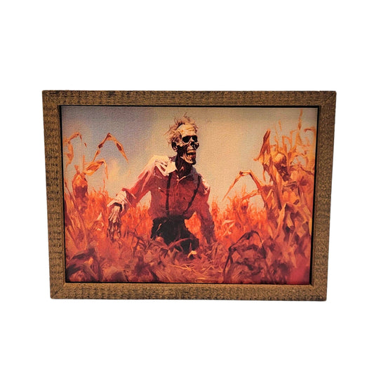 Haunted Corn Maze Zombie Halloween Decorations - Fall Decor