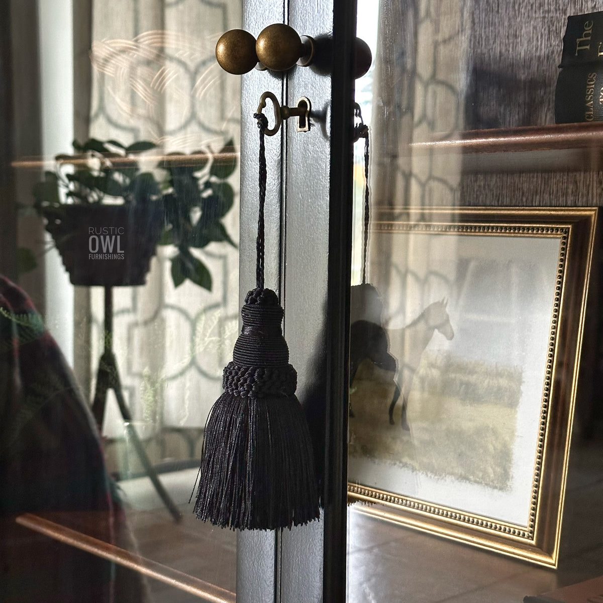 Black Glass Door Bookcase