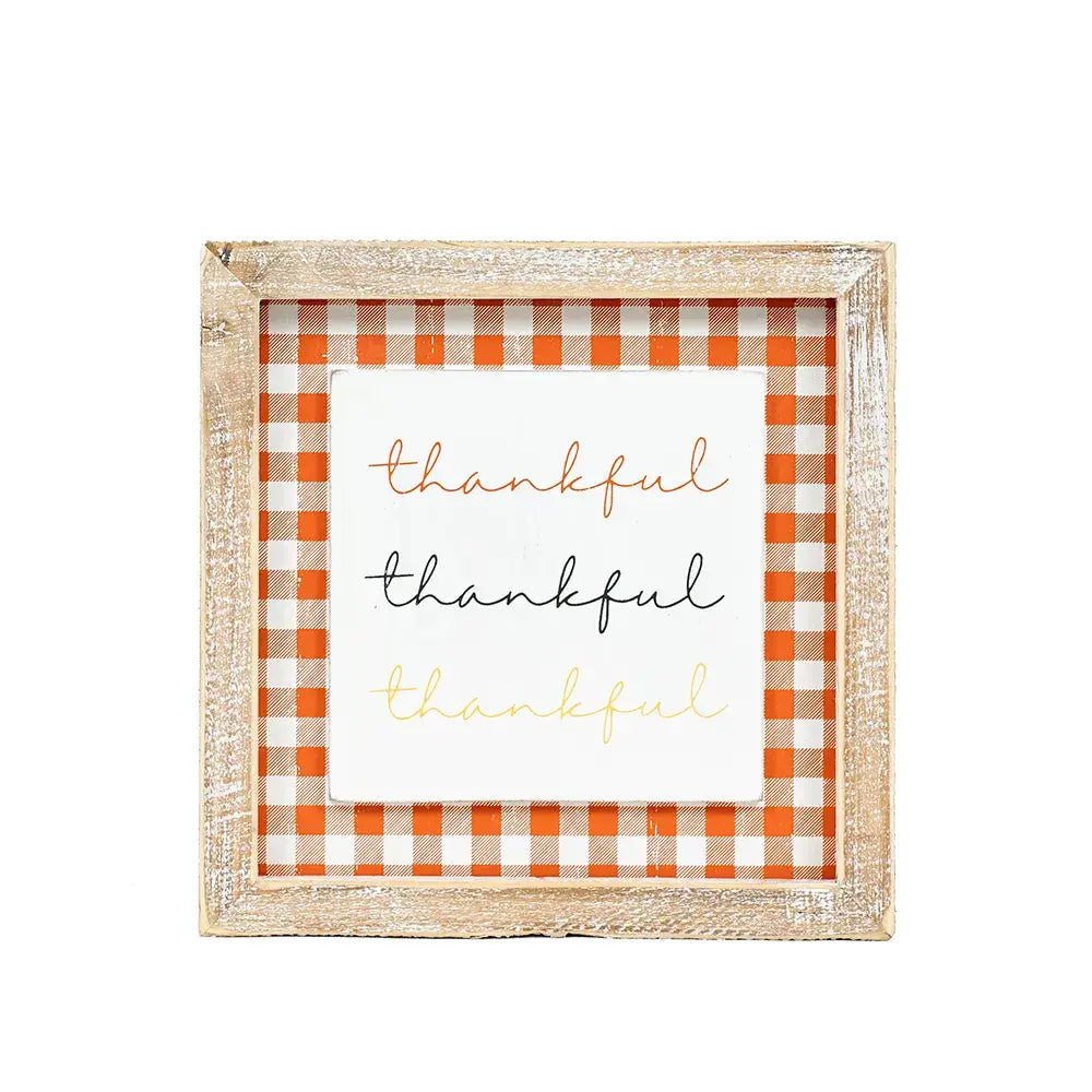 Witch Hat/Thankful Reversible Sign
