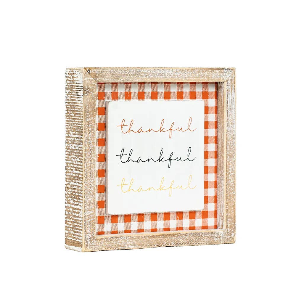 Witch Hat/Thankful Reversible Sign