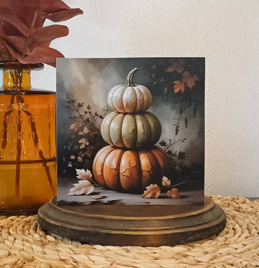Stacked Pumpkins Block