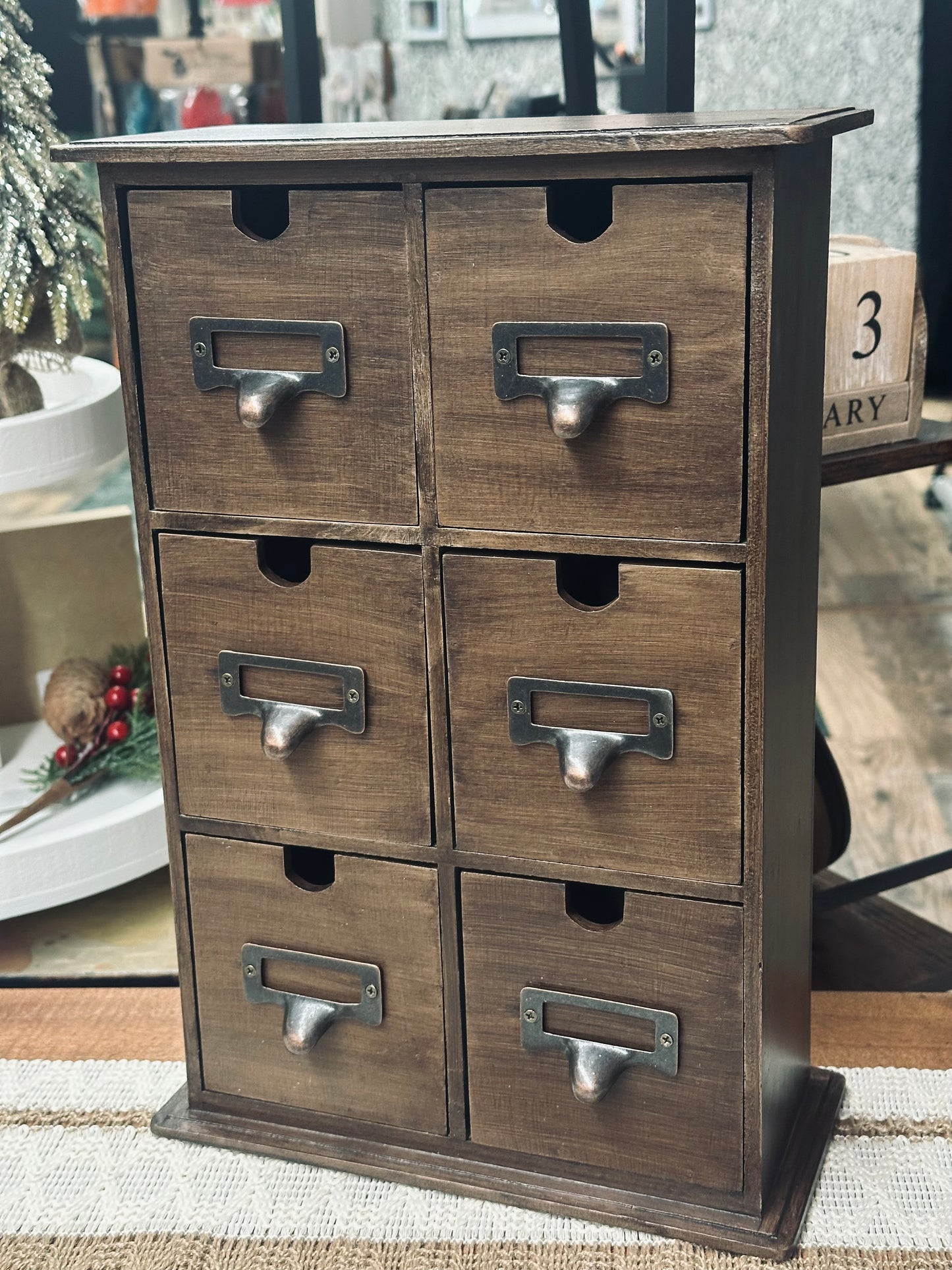 Vintage Apothecary Tabletop Cabinet