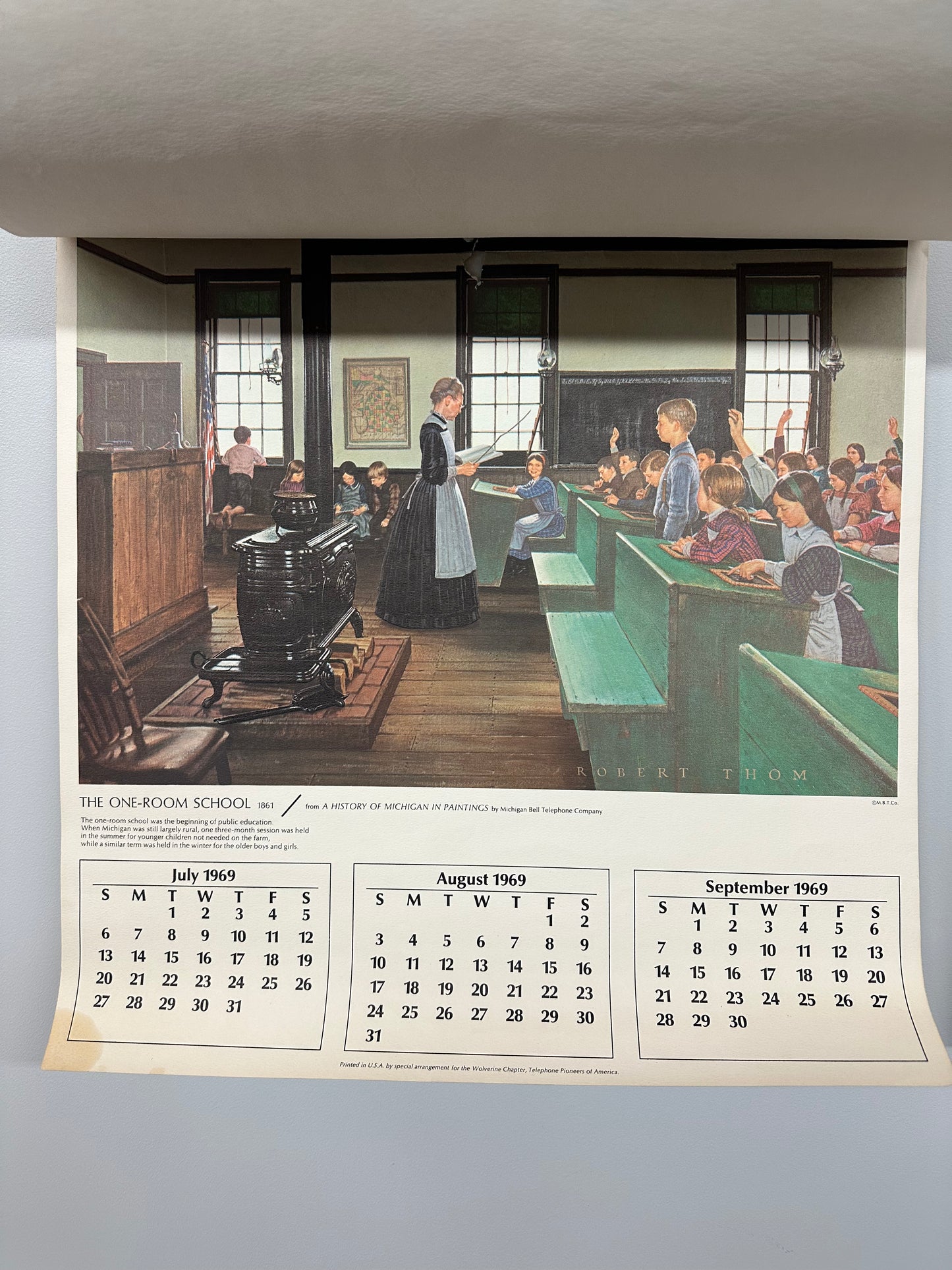 Vintage 1969 Calendar