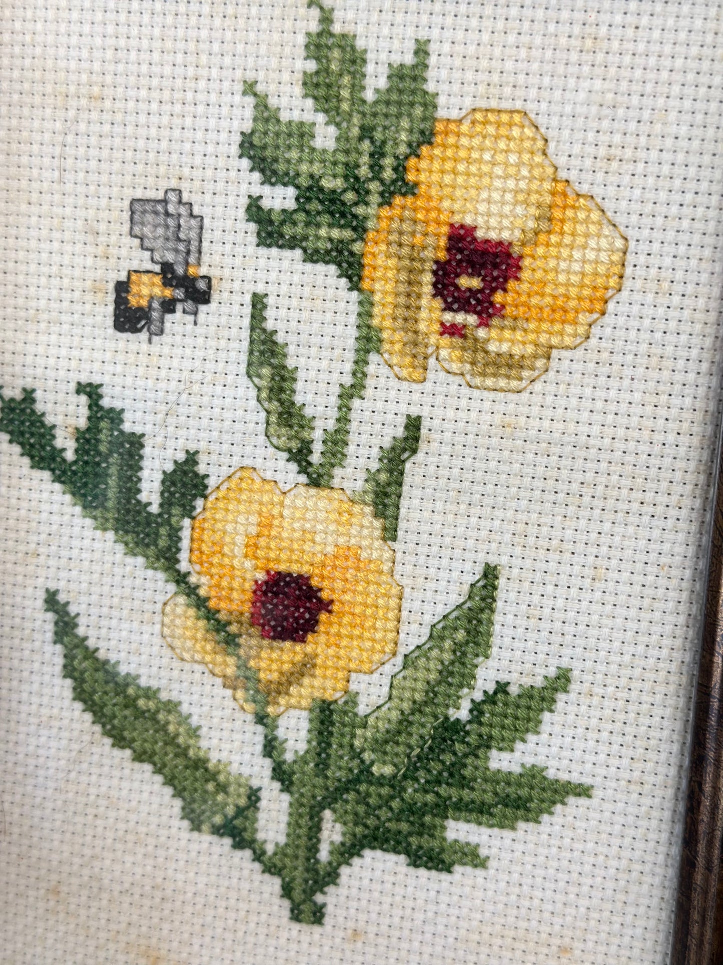 Vintage Framed Cross Stitch