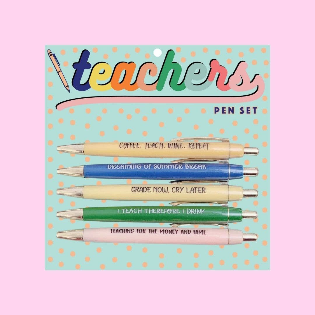 Teachers Pen Set (funny gift, pens, school, pens, stationery)
