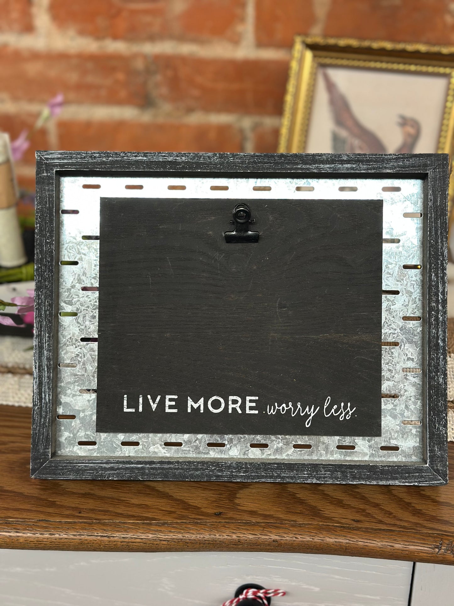 Live More Picture Frame