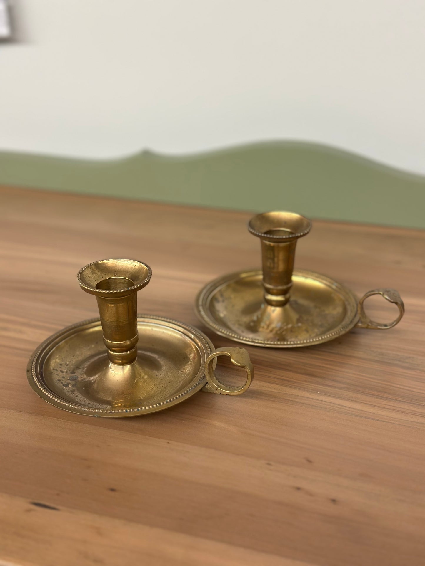 Solid Brass Chamberstick Taper