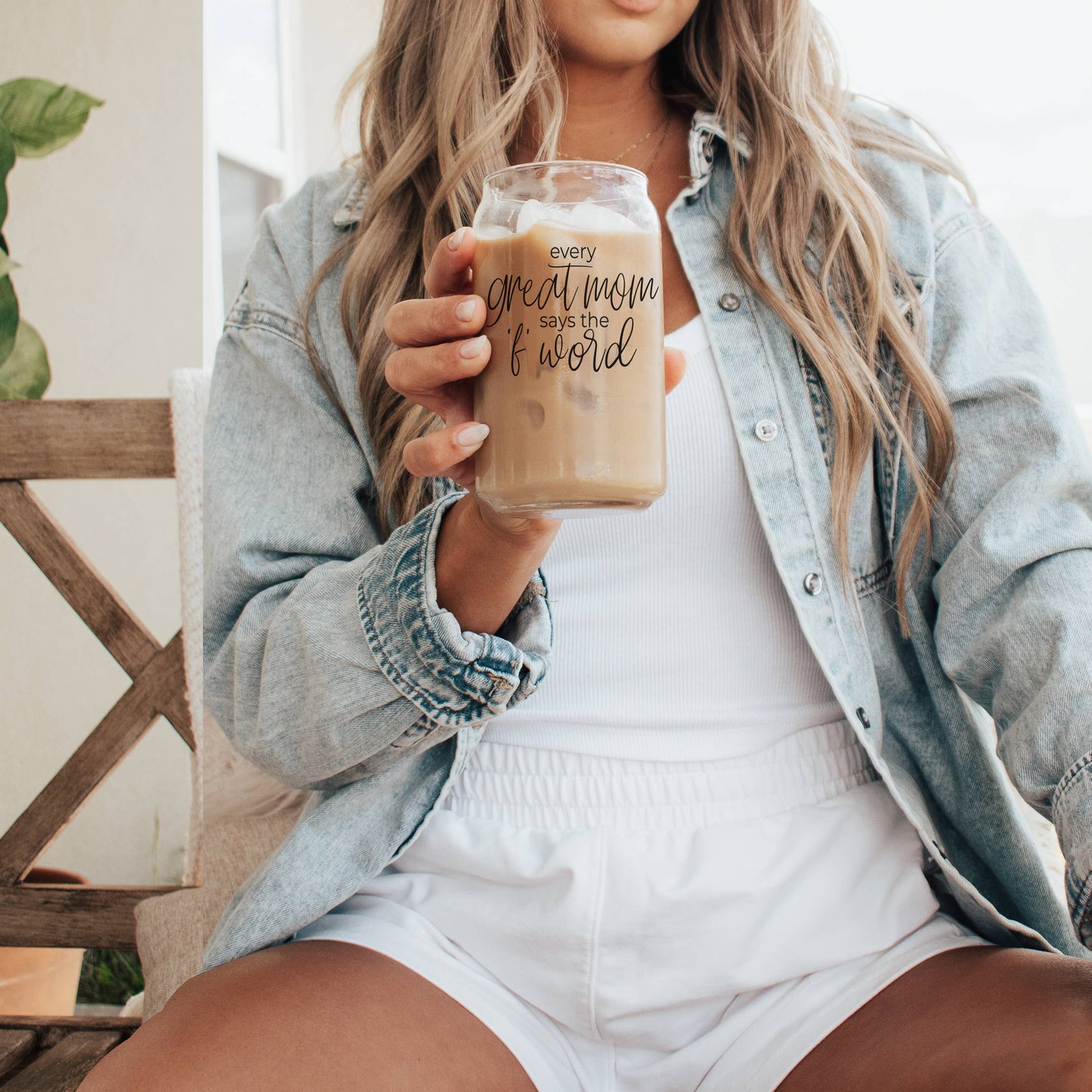 Mom Life Glass Coffee Mugs with Straws | Funny Mothers Day