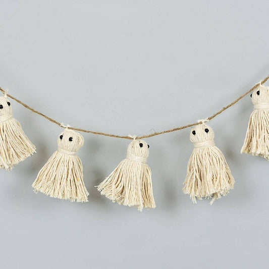 36” garland TASSEL GHOSTS