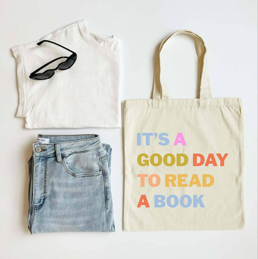 Good Day to Read a Book Tote Bag