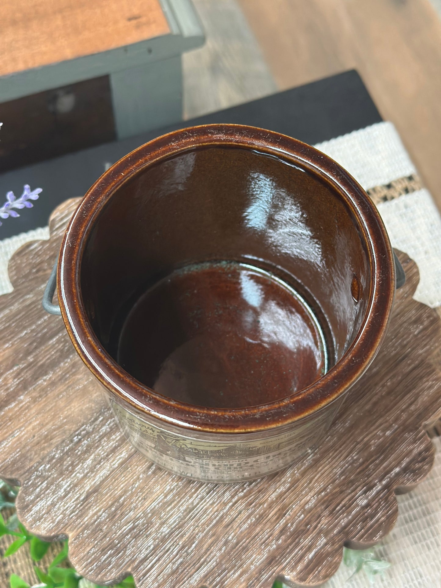 Vintage Cheese Crock