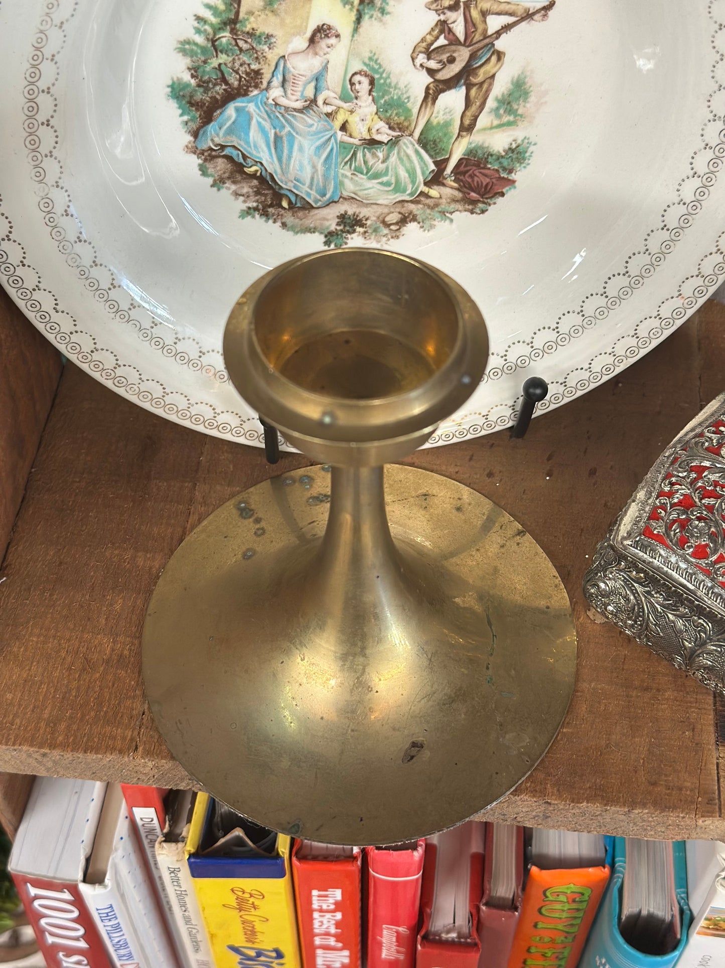 Vintage Brass Votive Taper Holder