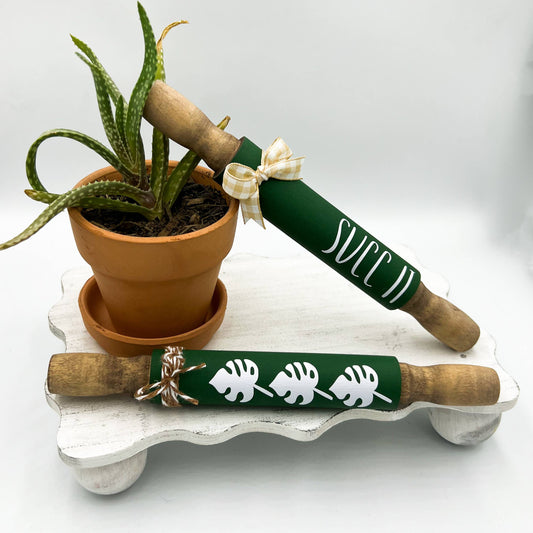 Mini plant rolling pin | Succulent decor | Plant lover decor