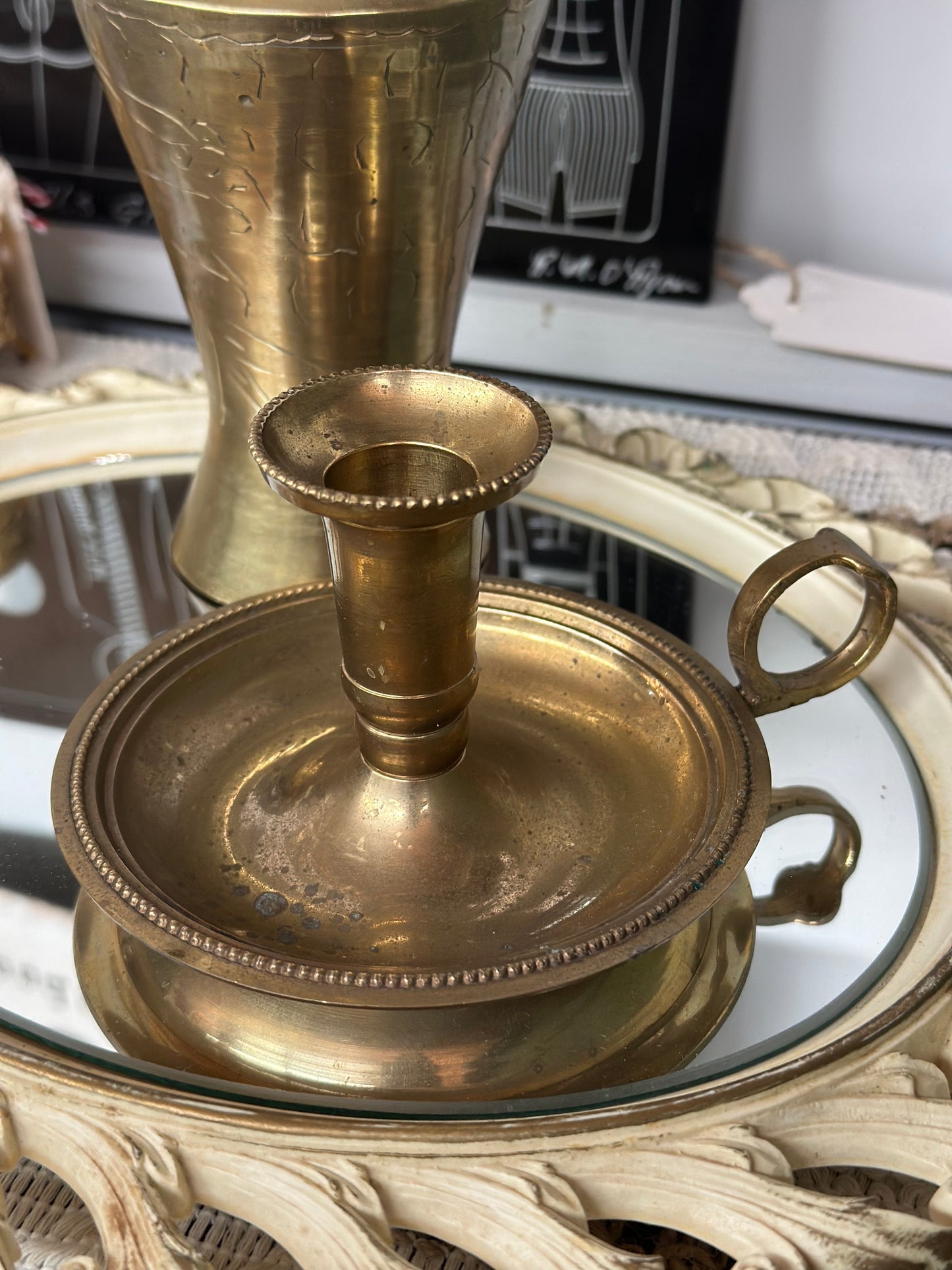 Solid Brass Chamberstick Taper