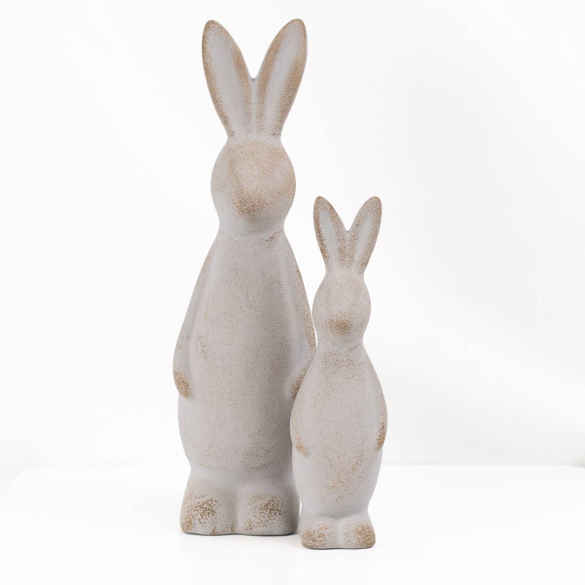 10" Aubrey Bunny Décor-Antique Gray