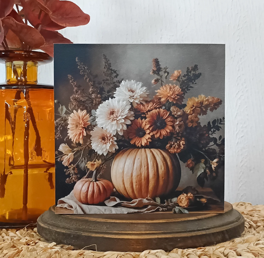 Sunflower Pumpkin Block