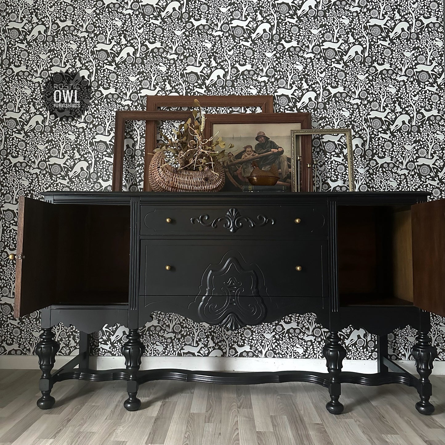 Black Jacobean Buffet