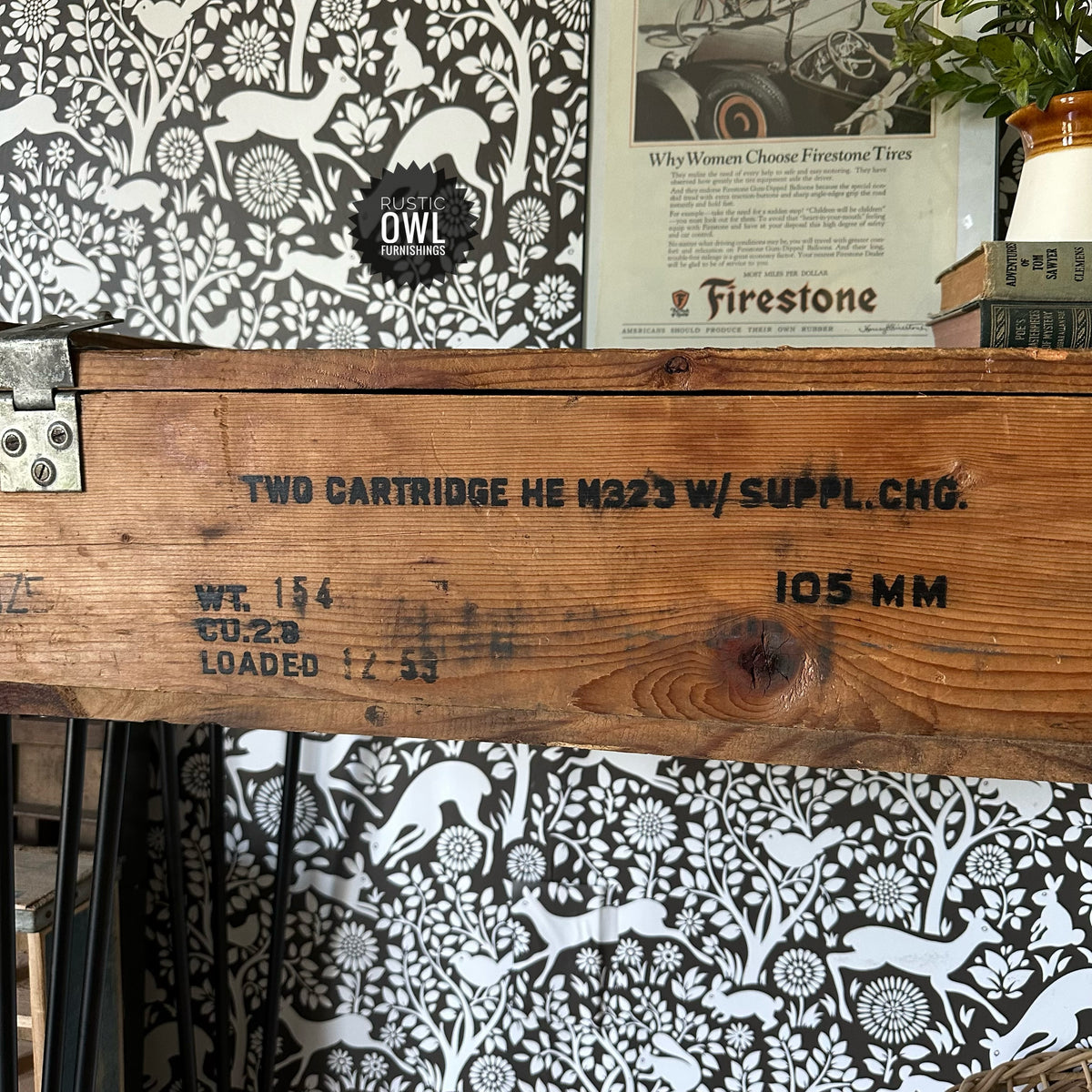 USA Ammo Crate Console Table