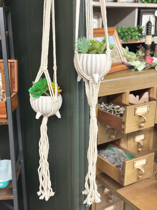 Macrame Plant Hanger, assorted