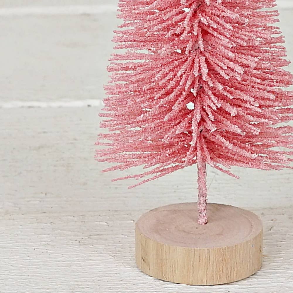 Pink bottle brush tree