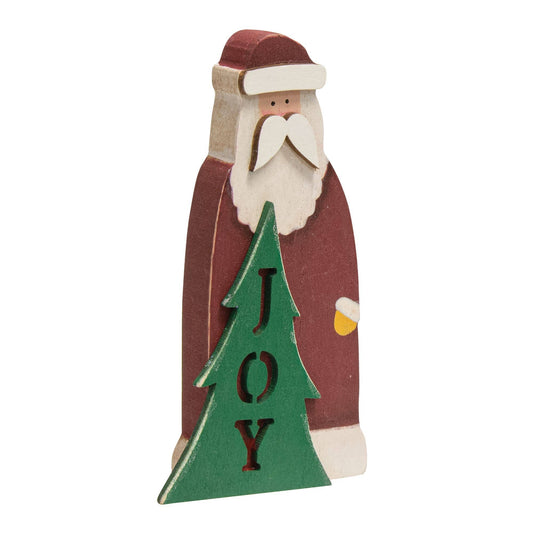 Joy Santa Wooden Sitter