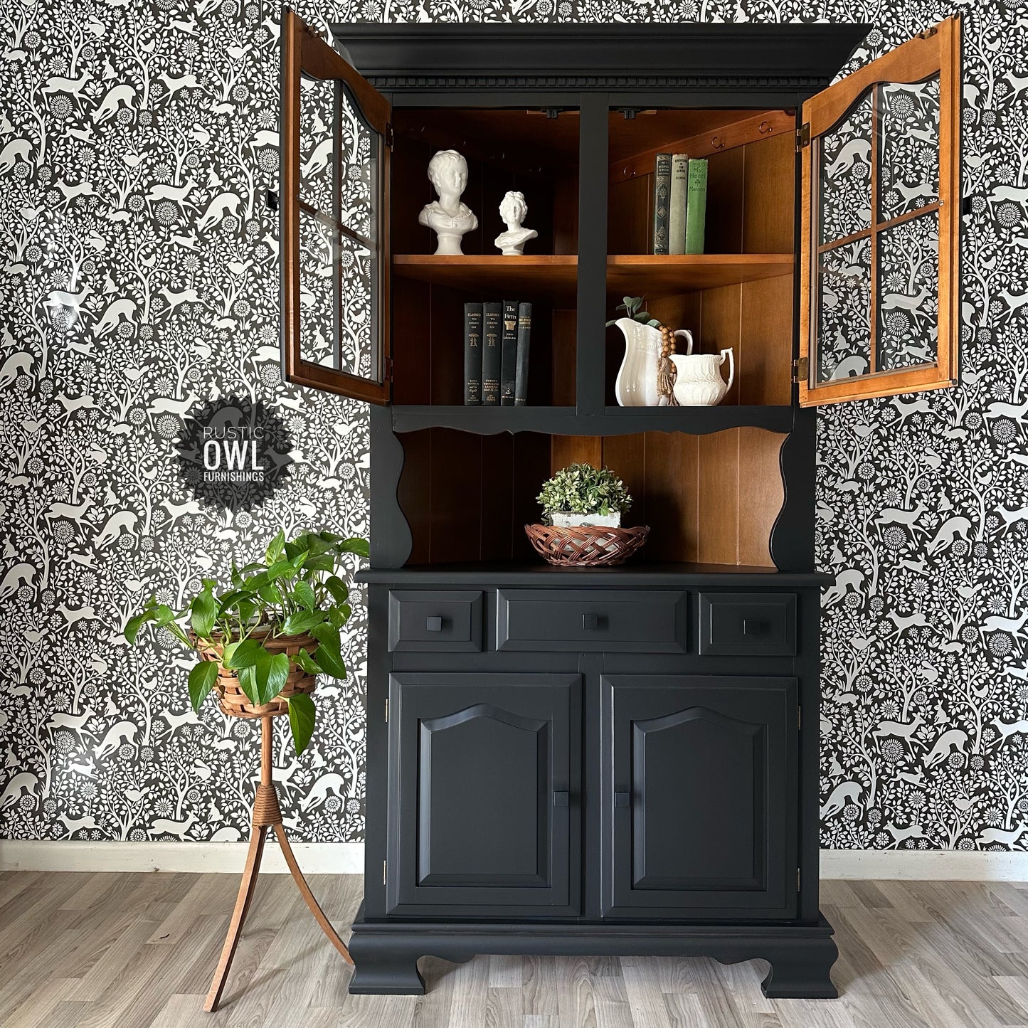 Black Corner Hutch