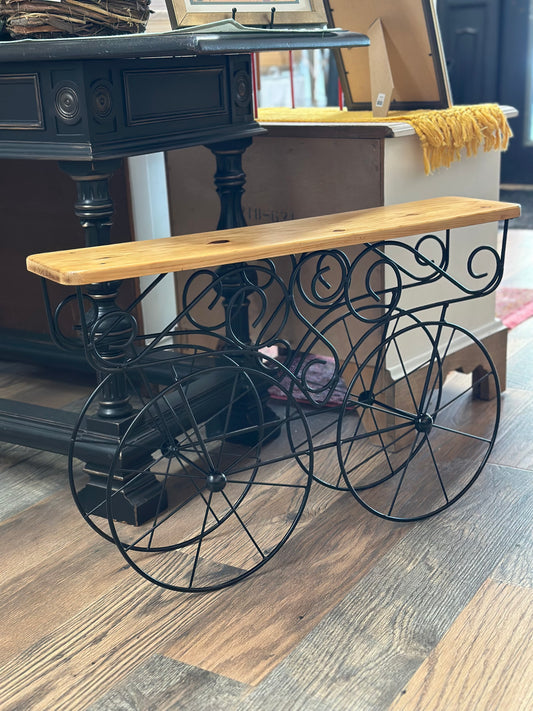 Wagon Iron Plant Stand