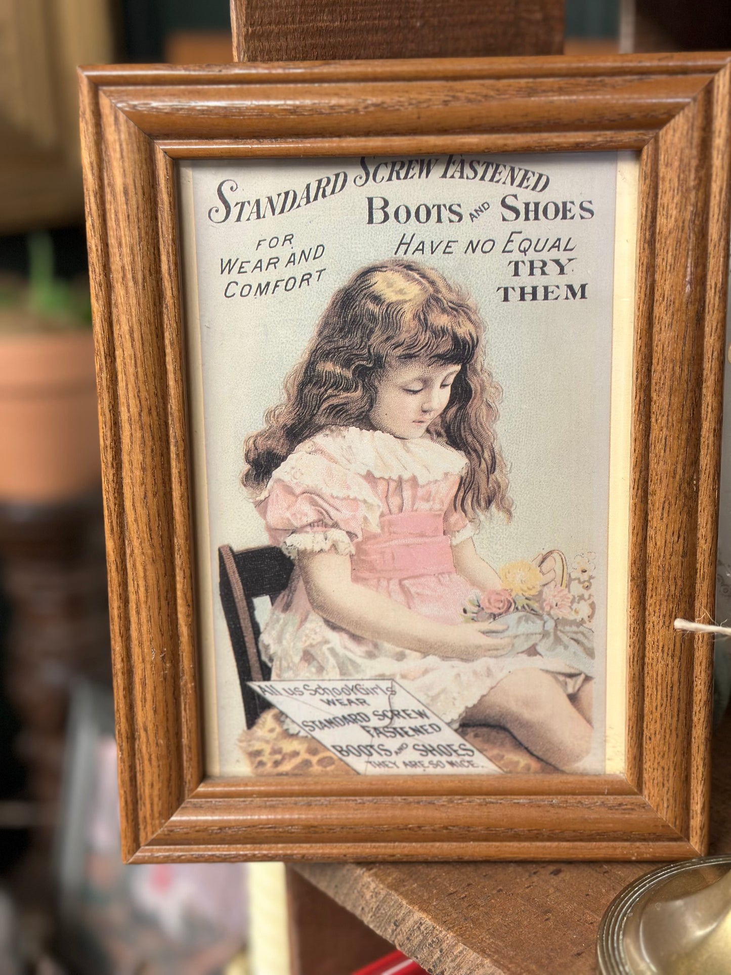 Vintage Framed Trade Card