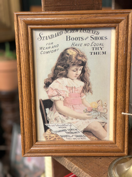 Vintage Framed Trade Card