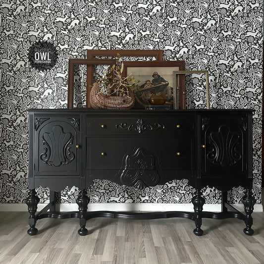 Black Jacobean Buffet